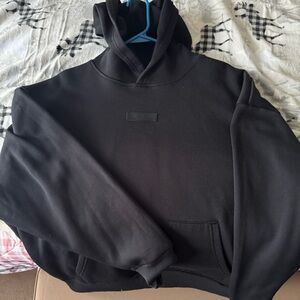 Black essentials hoodie